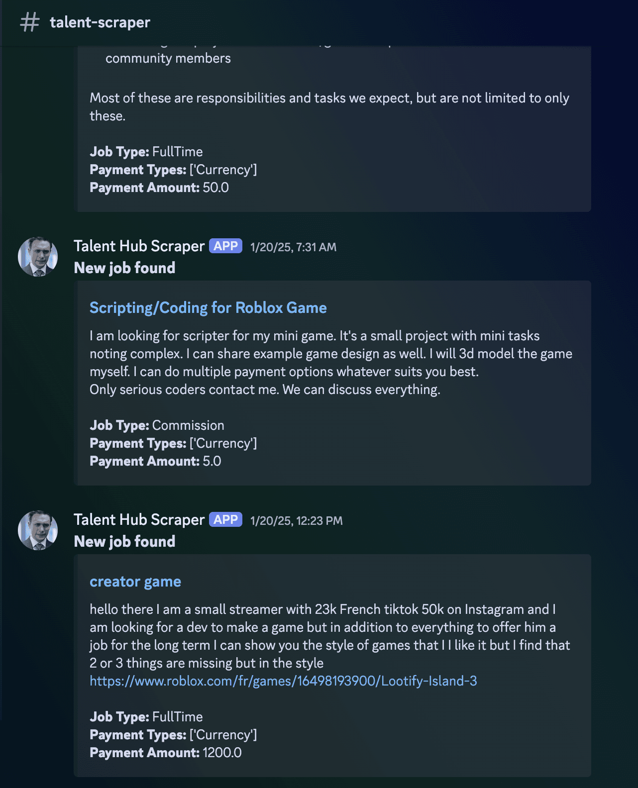 Roblox Job Finder