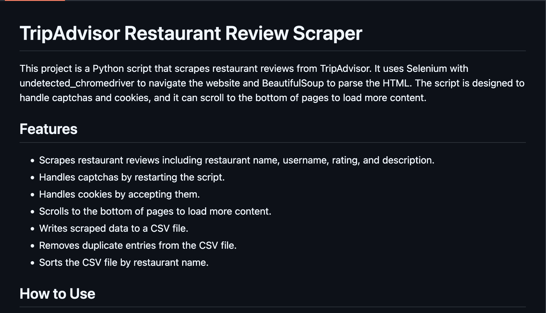 Tripadvisor Scraper