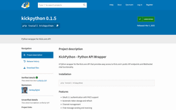 Kick.com Python Library